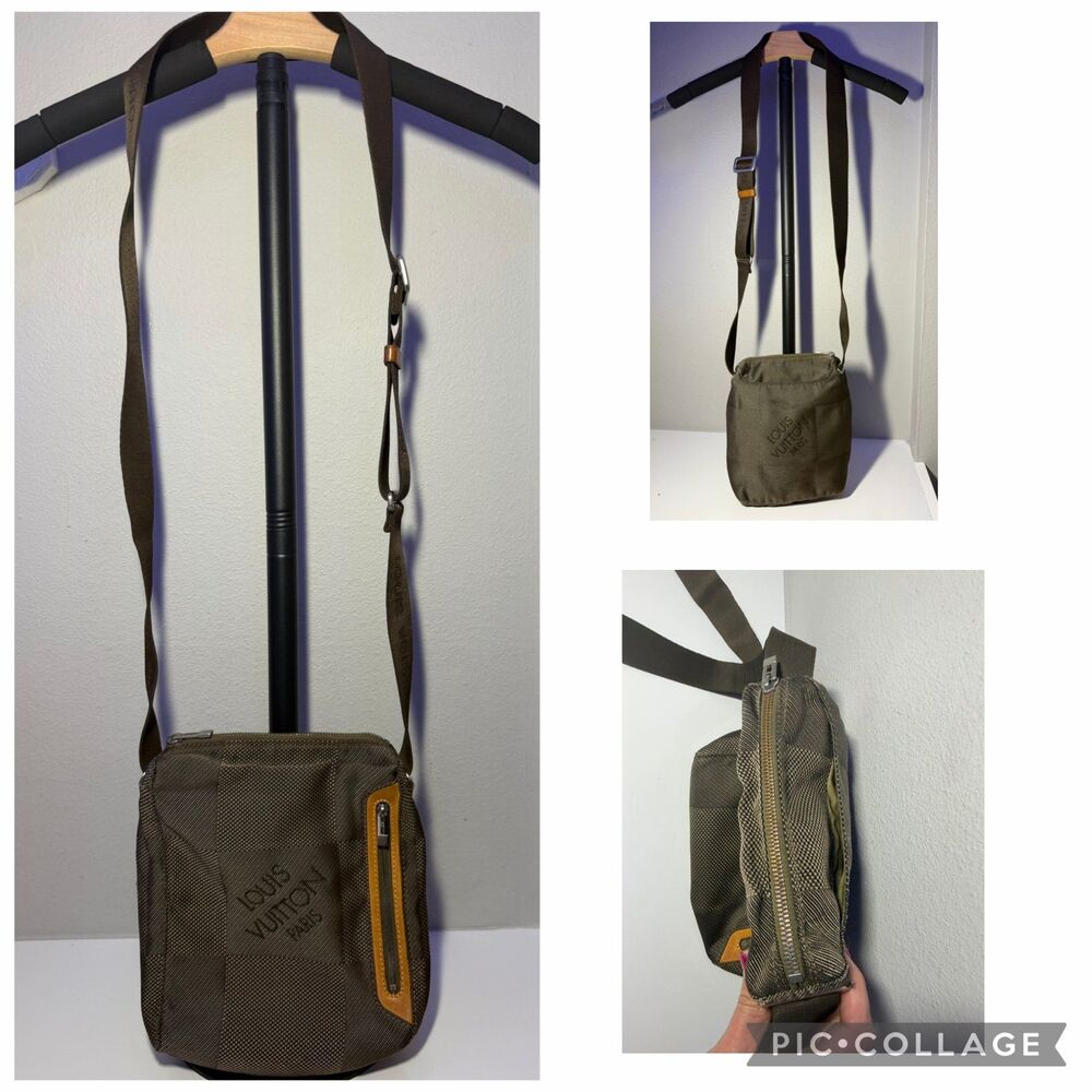 Louis Vuitton Damier Geant Citadin PM Terre Messenger Bag (brown) with COA - Picture 5 of 16